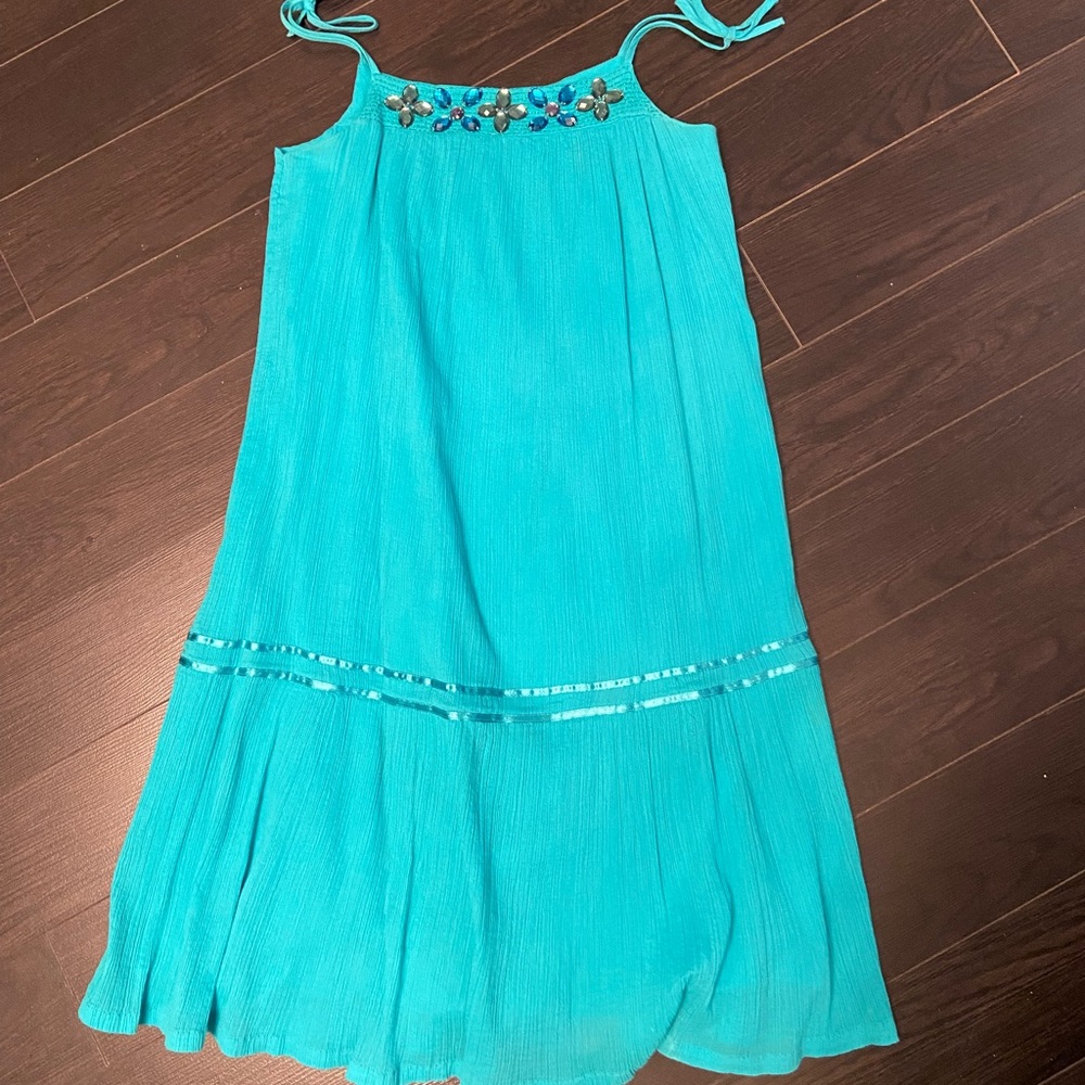 Gap Kids Floral Embroidered Dress